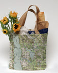 Bellaire, MI Topo Map Tote