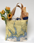 Dartmouth - Westport MA Nautical Chart Tote