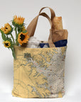 Baltmore, MD. Nautical Chart Tote