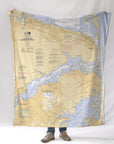 Navesink and Shrewsbury Rivers NJ Nautical Chart - Monmouth County Blanket