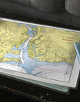 Old Saybrook / Connecticut River Nautical Chart Placemats, set of 4