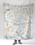 Sudbury MA Antique Map Blanket