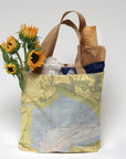 San Pablo Bay, Sonoma Mountains Vintage Nautical Chart Tote