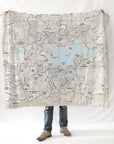 Lake Arrowhead, CA topo map Blanket
