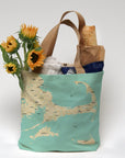 Cape Cod and the Islands MA Modern Wave Tote