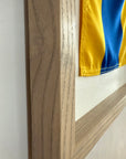 "D" Nautical Flag in Glass-Free Shadow Box Frame