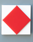 Nautical Alphabet Tile for the Car – Letter F "Foxtrot"
