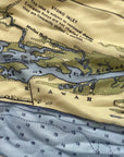 Charleston, SC Nautical Chart Scarf