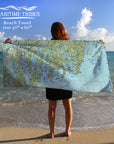 Bath to Pemaquid, vintage Quick Dry Towel