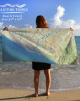 Newport Beach CA Charted Territory Quick Dry Towel