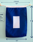 Papa Signal Flag (P) – International Nautical Signal Flag