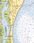 Amelia Island, FL.Nautical Chart Blanket