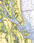 Amelia Island, FL.Nautical Chart Blanket