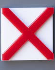 Nautical Alphabet Tile for the Car – Letter V "Victor"