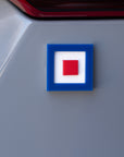 Nautical Alphabet Tile for the Car – Letter W "Whiskey"
