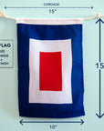 Whiskey Signal Flag (W) – International Nautical Signal Flag