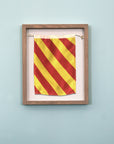 "Y" Nautical Flag in Glass-Free Shadow Box Frame