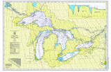 Great Lakes Nautical Chart Placemats, set of 4