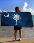 Antiqued Palmetto Flag, Charleston, SC, Quick Dry Towel - My Signal FlagsTowel