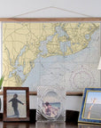 Cotuit, Santuit MA Vintage Nautical Chart Scroll - Maritime Tribes USAScroll