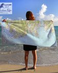 Old Lyme to Niantic Vintage Topo Map Quick Dry Towel - My Signal FlagsBlanket