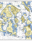 San Juan Islands - Puget Sound Placemat - My Signal FlagsLaminated Placemat