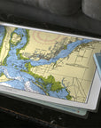 Sanibel to Cape Harbour Chart Placemat - My Signal FlagsLaminated Placemat