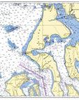 Upper Whidbey Island - Puget Sound Placemat - My Signal FlagsLaminated Placemat