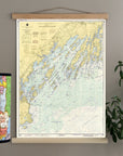 Casco Bay to Harpswell Nautical Chart Scroll