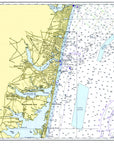 Point Pleasant Beach to Chadwick Beach NJ Nautical Chart Placemats, set of 4