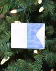 "A" Flag Vintage Ornament - mysignalflags