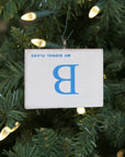 "B" Flag Vintage Ornament - mysignalflags