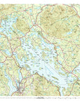 Lake Winnipesaukee Topo Map Scroll