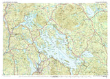 Lake Winnipesaukee Topo Map Scroll