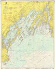 Casco Bay to Harpswell Nautical Chart Scroll