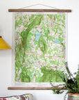 Lenox, MA Vintage Topo Map Scroll