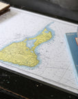 Essex MA to Cape Ann MA - Vintage Nautical Chart Placemats, set of 4