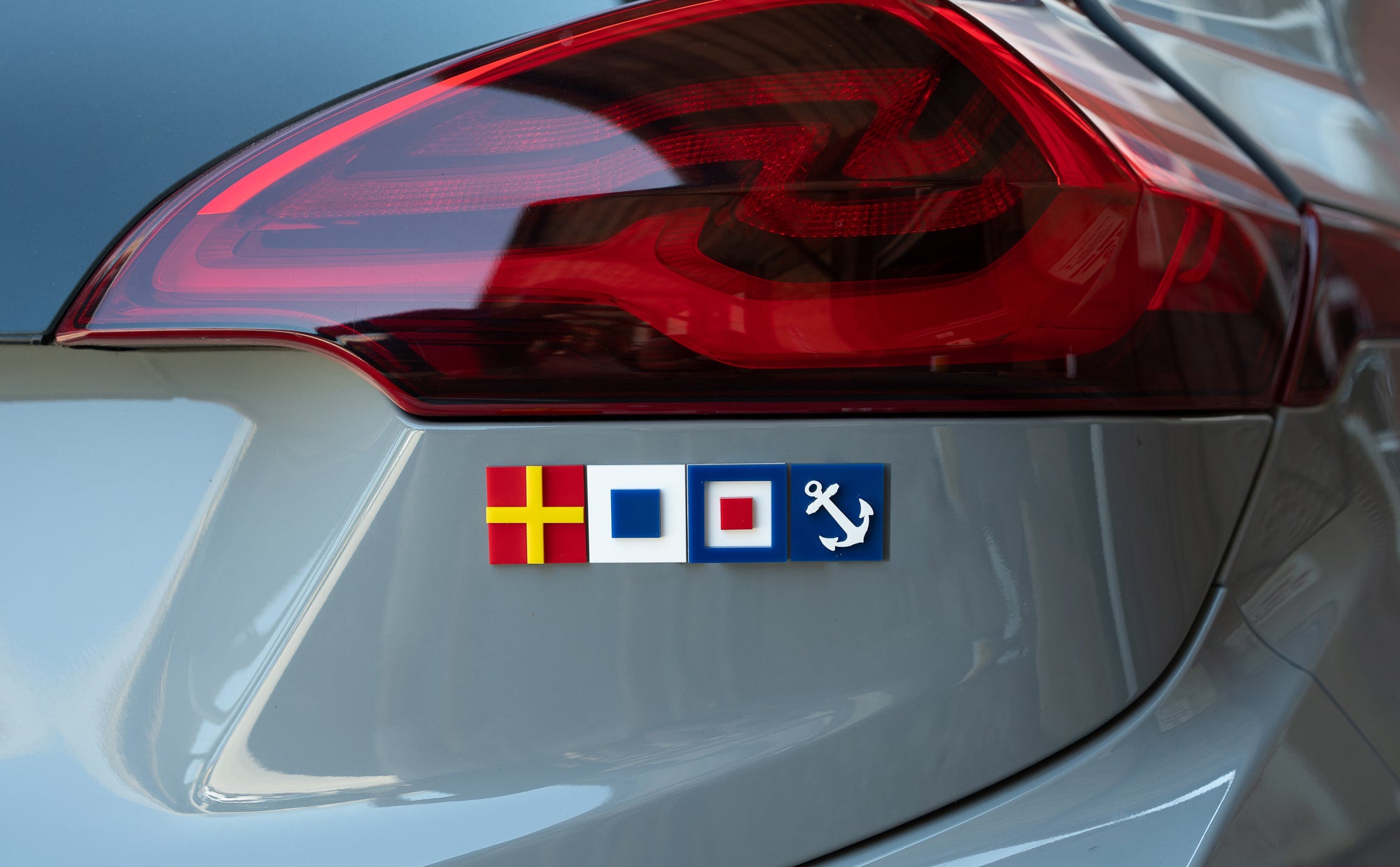 Nautical Flag Car Tiles