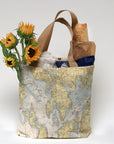 Bristol, Warren, Vintage chart 1952 Tote