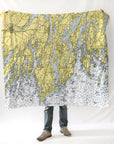 Sebasco Harbor ME Nautical Chart (Resort Name Dropped) Blanket