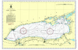 Lake Erie Chart Placemats, set of 4