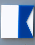 Nautical Alphabet Tile for the Car – Letter A "Alpha"