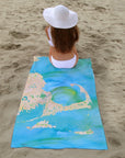 Cape Cod & The Islands Watercolor Map Quick Dry Towel