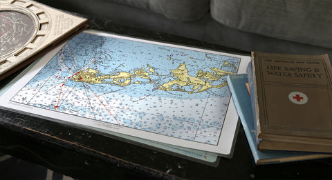 Key West Chart Placemats, set of 4