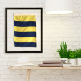 "G" Nautical Signal Flag in Floating Frame