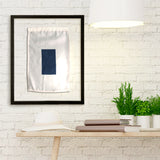 "S" Nautical Signal Flag in Floating Frame