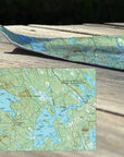 Grand Lake Stream, ME Vintage Topo Map Quick Dry Towel