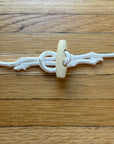 Cordage, loop and toggle button, 15" for nautical signal flags