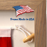 "F" Nautical Flag in Glass-Free Shadow Box Frame