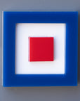 Nautical Alphabet Tile for the Car – Letter W "Whiskey"